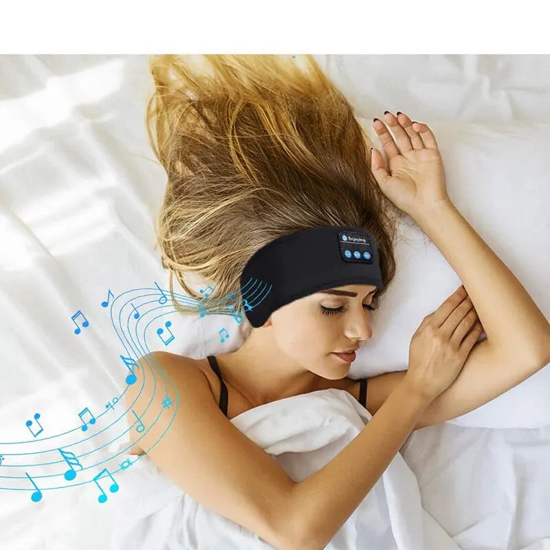Bluetooth Headband Headphones Sleep Sports Music Eye Mask