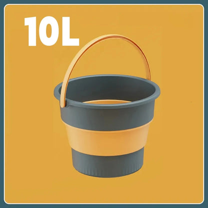 Folding Silicone Bucket with Lid