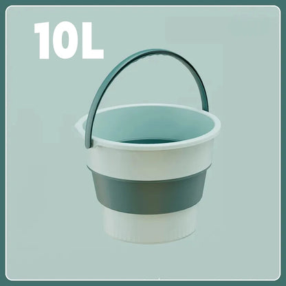 Folding Silicone Bucket with Lid