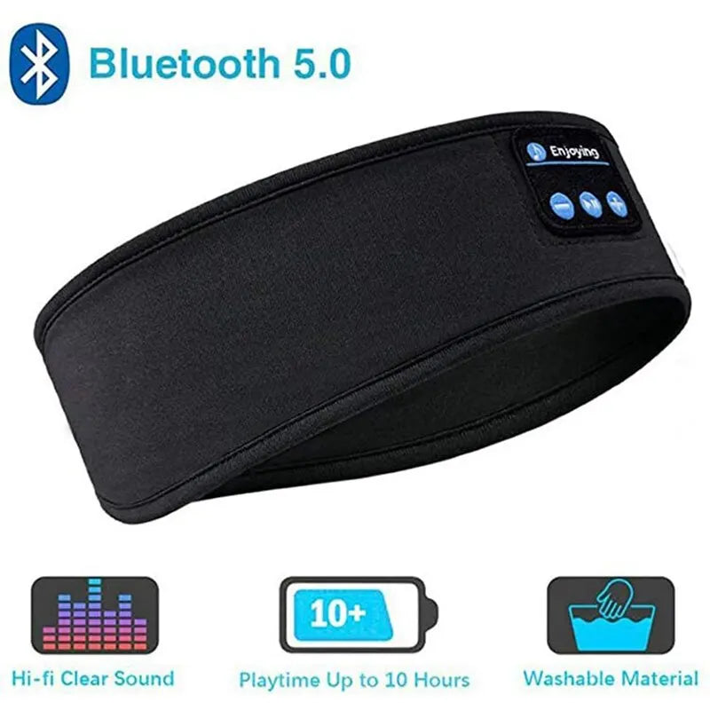 Bluetooth Headband Headphones Sleep Sports Music Eye Mask