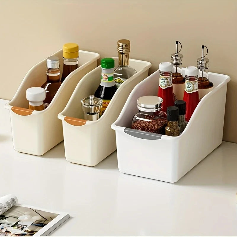 Curved Plastic Storage Bins Set
