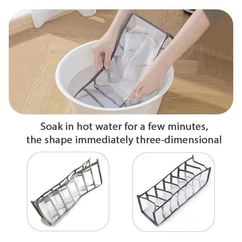 3 Pcs Foldable Underwear Storage Box