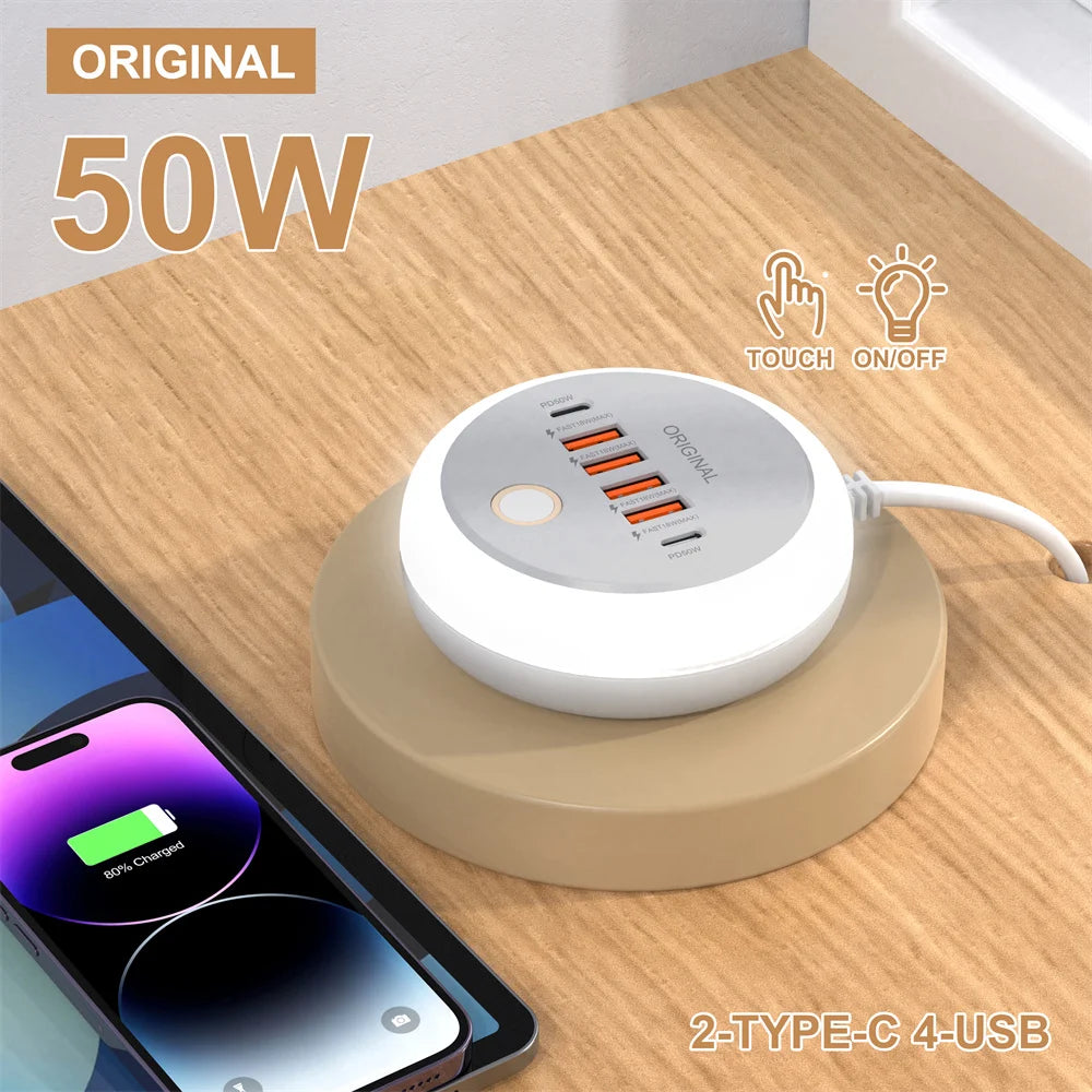 50W USB Charger Multi Port Fast Charging