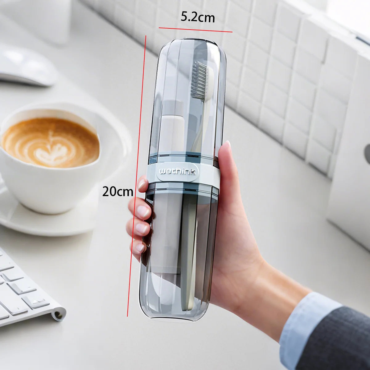 Portable Toothbrush Toothpaste Holder