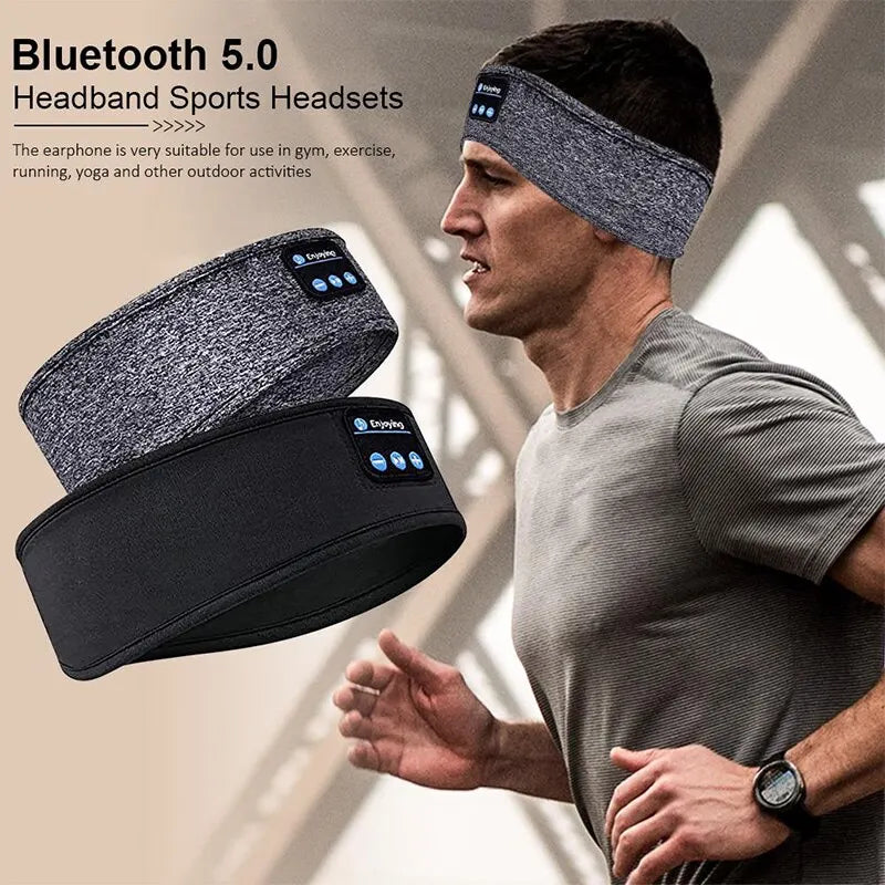 Bluetooth Headband Headphones Sleep Sports Music Eye Mask