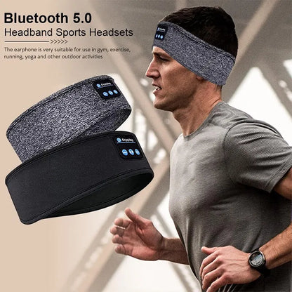 Bluetooth Headband Headphones Sleep Sports Music Eye Mask