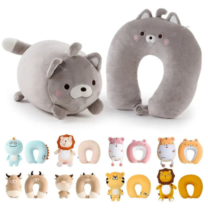 2 in 1 Cute Penguin U Shape Travel Neck Pillow