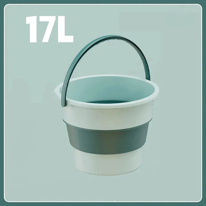 Folding Silicone Bucket with Lid