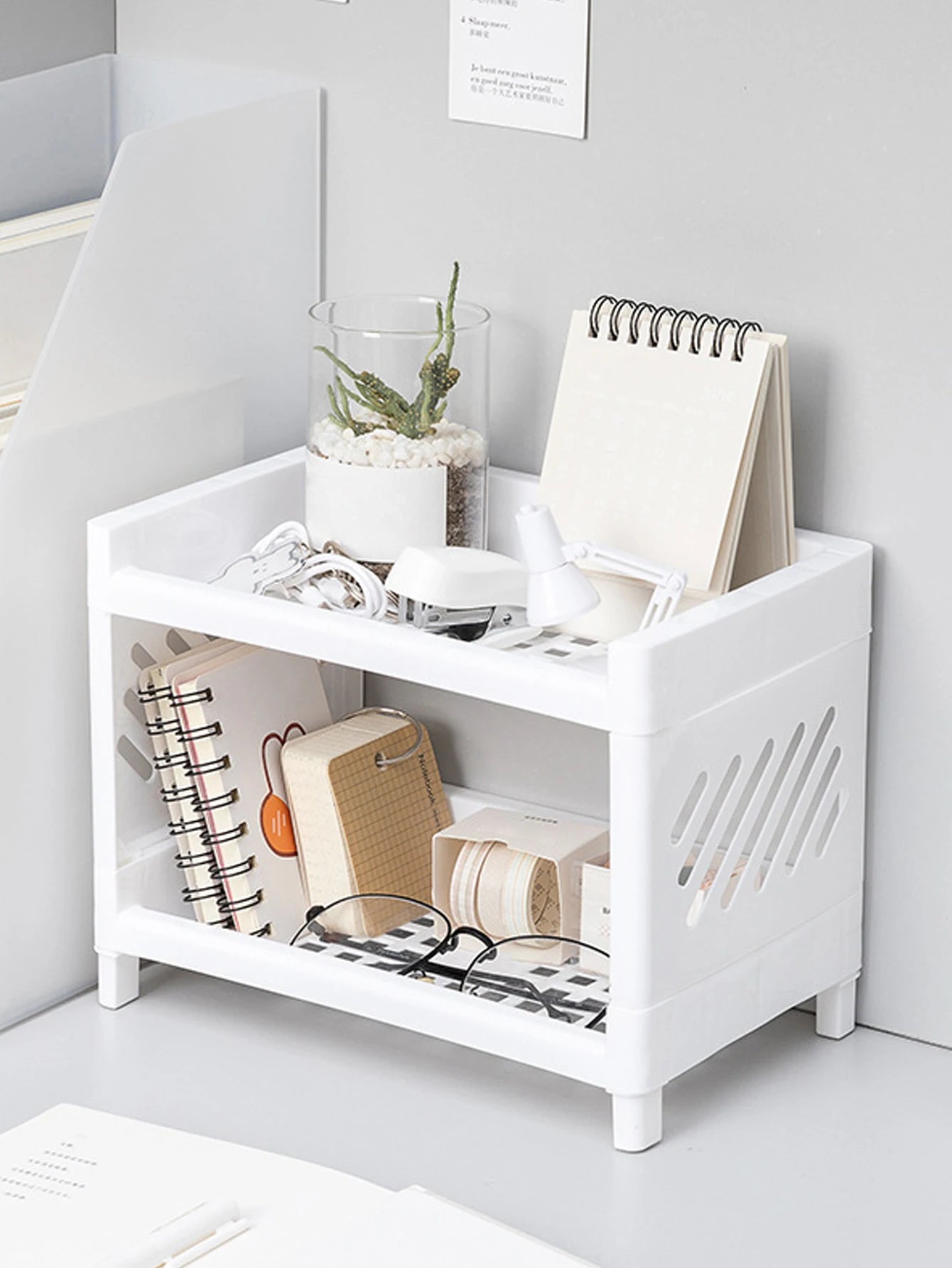 Double Layer Desktop Storage Rack