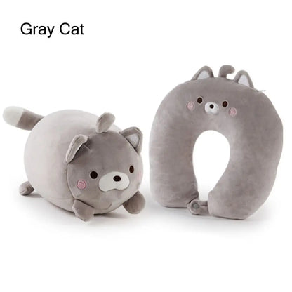 2 in 1 Cute Penguin U Shape Travel Neck Pillow