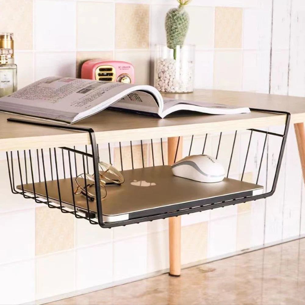 Under Desk Hanging Mesh Basket