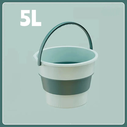 Folding Silicone Bucket with Lid