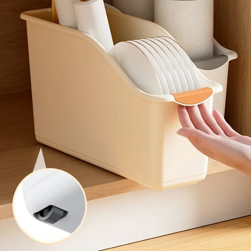 Curved Plastic Storage Bins Set