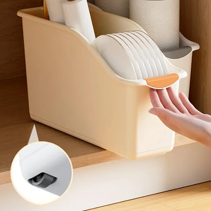 Curved Plastic Storage Bins Set