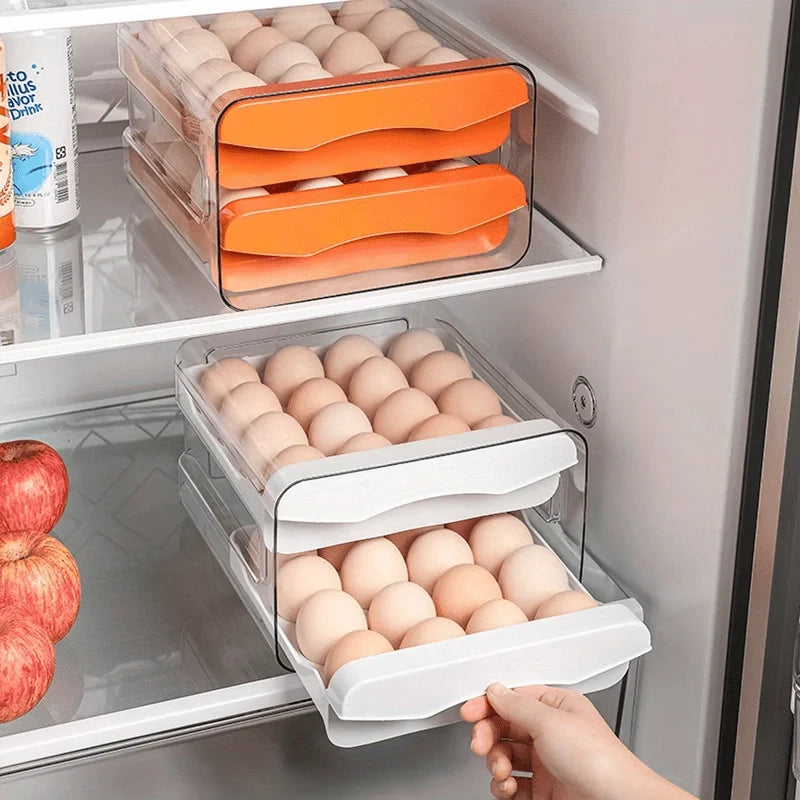 Double Layer Refrigerator Egg Storage Box