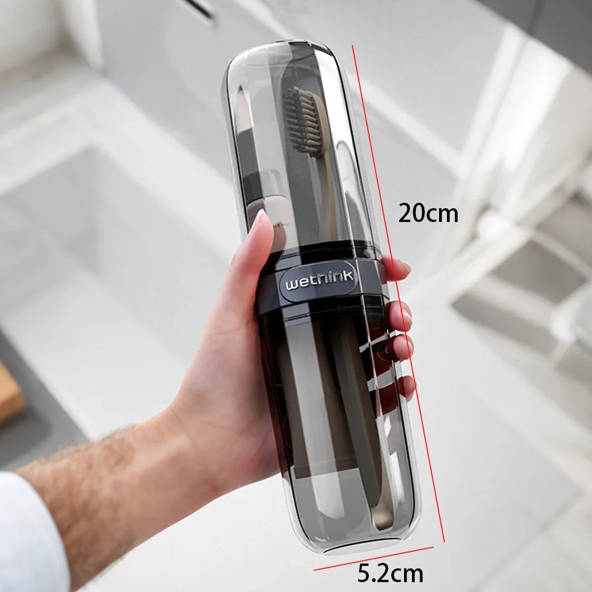 Portable Toothbrush Toothpaste Holder