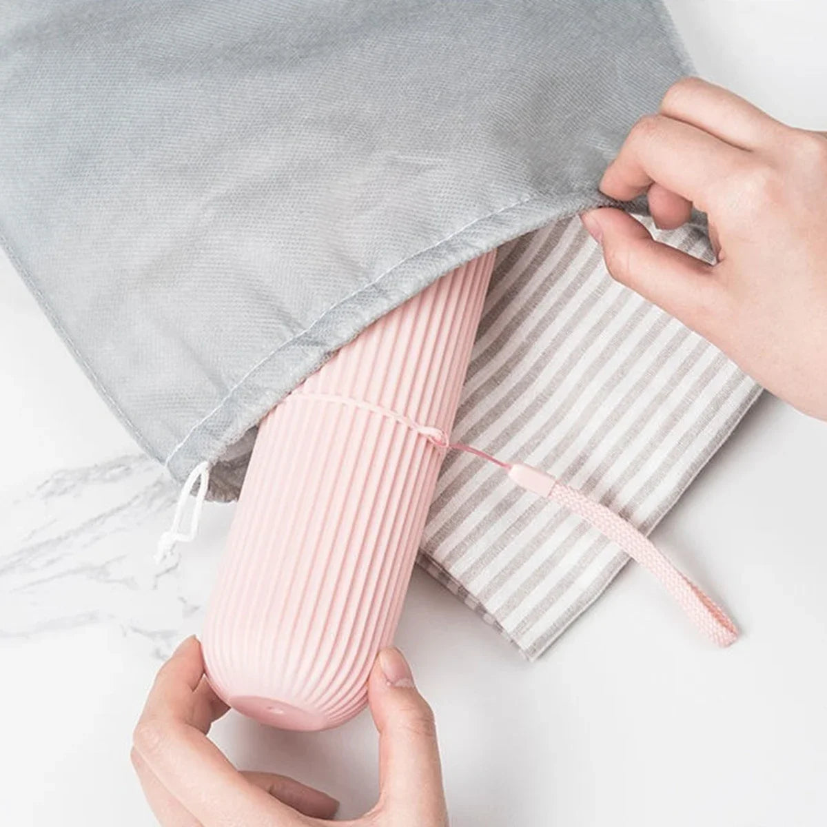 Portable Toothbrush Toothpaste Holder