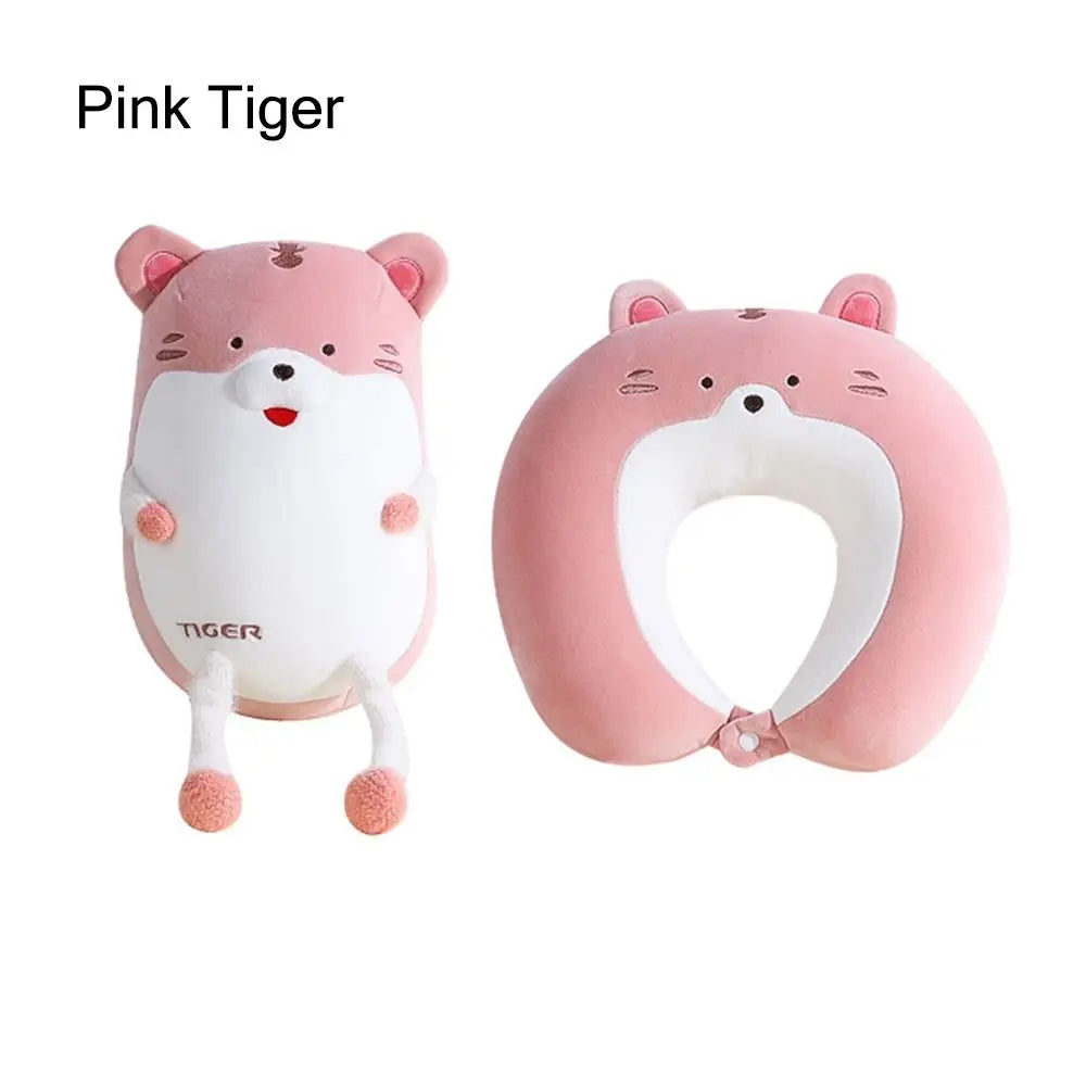 2 in 1 Cute Penguin U Shape Travel Neck Pillow