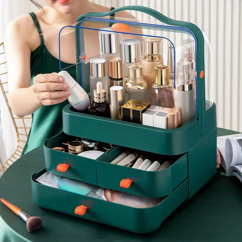 Dustproof Desktop Makeup Organizer Box