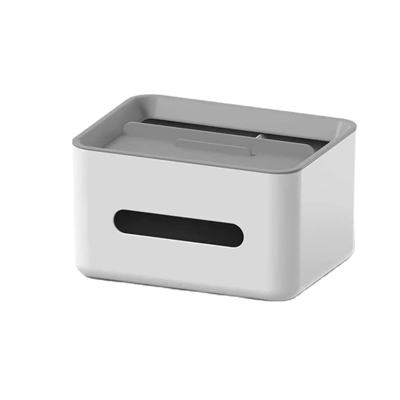Multifunctional Gray Tissue Storage Box