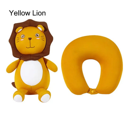 2 in 1 Cute Penguin U Shape Travel Neck Pillow