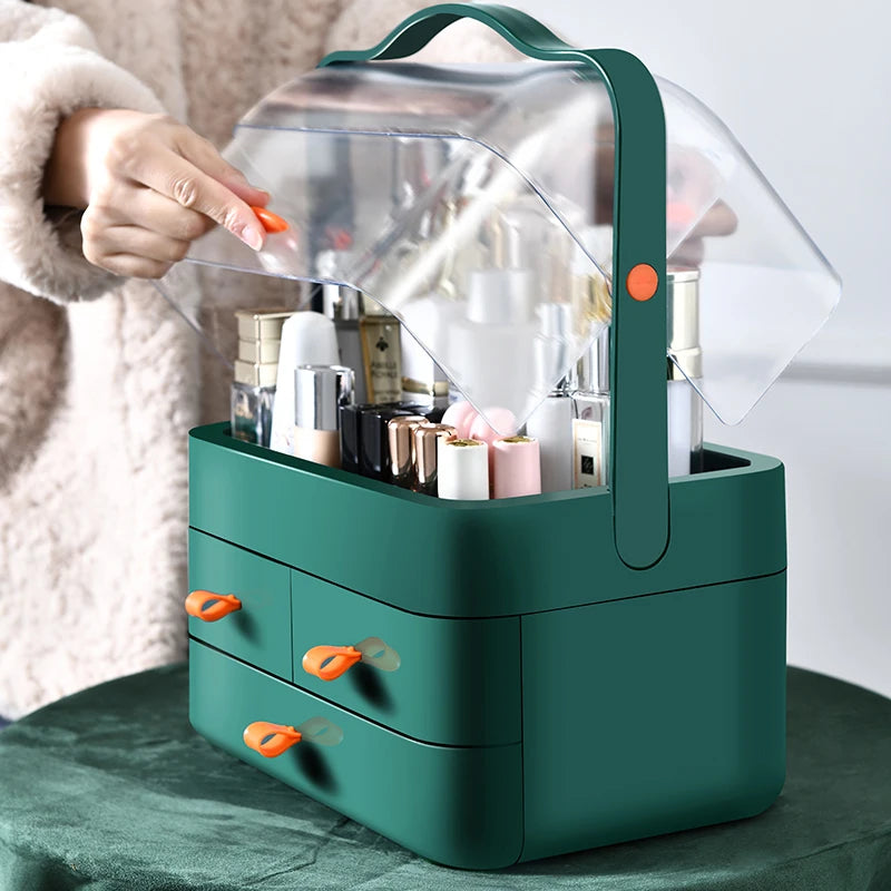 Dustproof Desktop Makeup Organizer Box