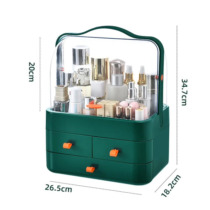 Dustproof Desktop Makeup Organizer Box