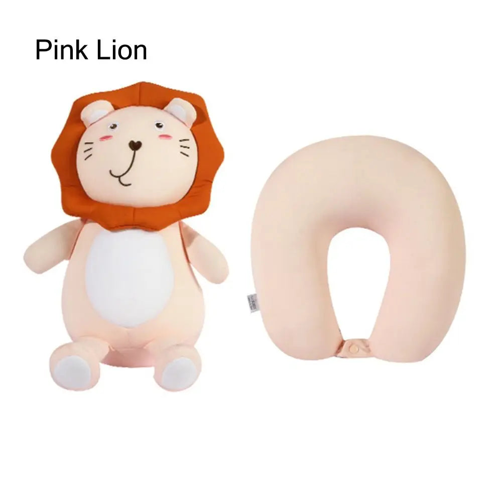 2 in 1 Cute Penguin U Shape Travel Neck Pillow
